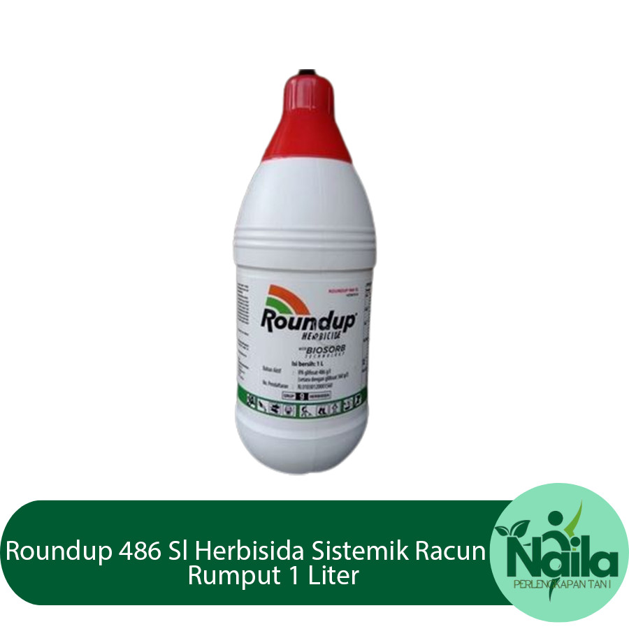 Roundup 486 Sl Herbisida Sistemik Racun Rumput 1 Liter