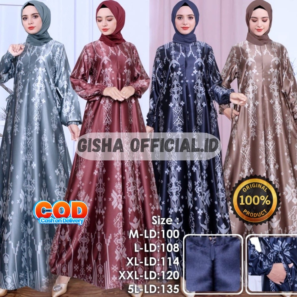 Dress Nagita Maxmara Lux Ukuran M / L / XL / 4L / 6L Motif Bunga Bunga Premium maroon Terbaru Kekini