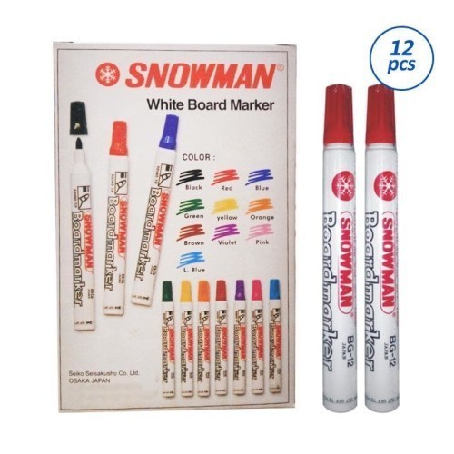 

Thosti SPIDOL SNOWMAN WHITE BOARD PER LUSIN - Merah