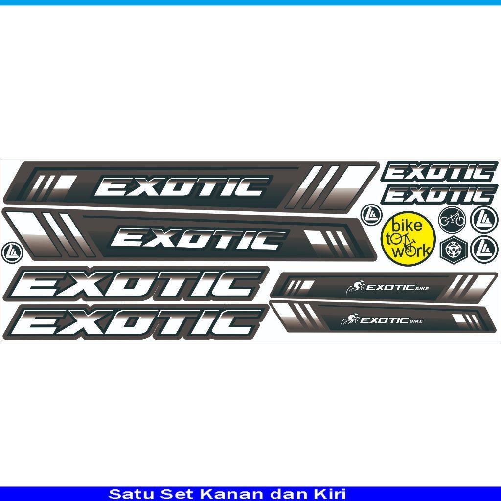 STIKER BIKE STIKER EXOTIC VARIASI STIKER SEPEDAH EXOTIC MOTIF STRIPING SEPEDA LIST