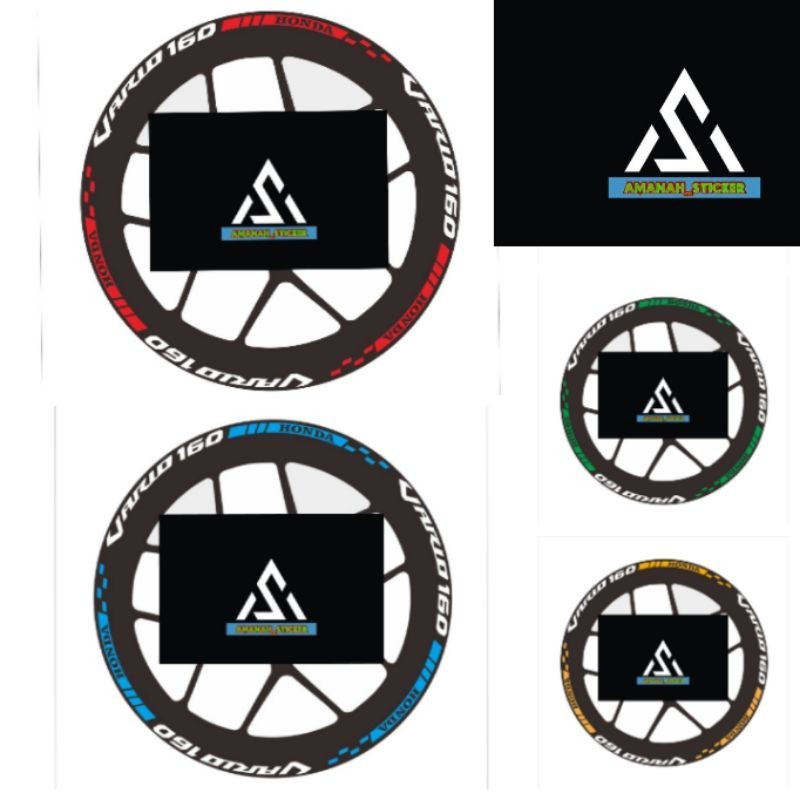 STIKER VELG VARIO 160 NEW / STICKER VELG VARIASI VARIO 160