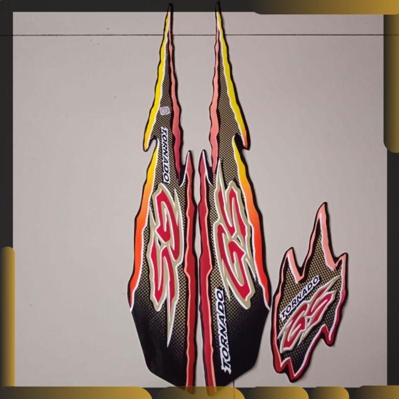 Striping Suzuki gs tornado 110 1997 ajs merah