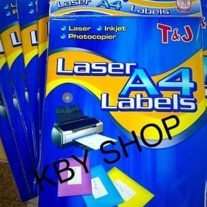 

STICKER LABEL T&J UKURAN A4 LASER TJ L01