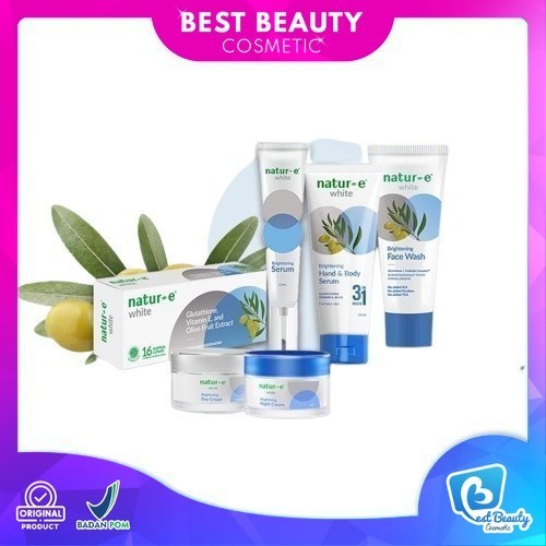 Natur-E White Brightening SERIES - Face Wash - Serum - Day & Night Cream - Hand & Body Serum | Best 