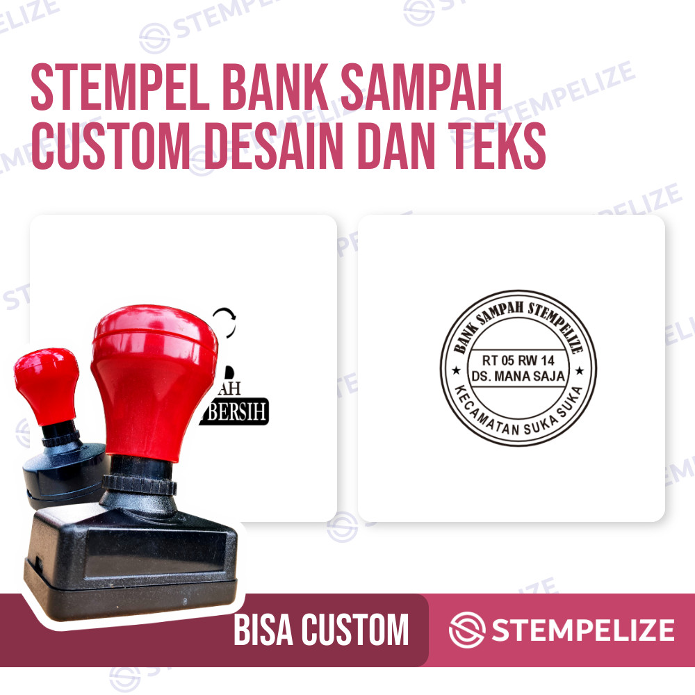 

Stempel Bank Sampah Custom Desain Dan Teks