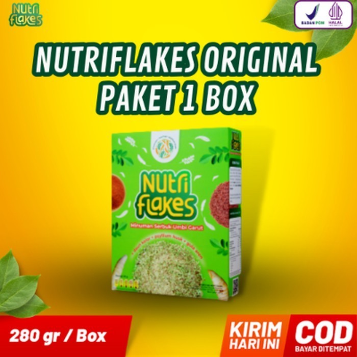 

NUTRIFLAKES Sereal Umbi Garut Solusi Asam Lambung dan Gerd Paket 1 Box