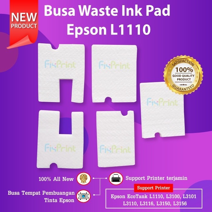 Busa Tinta Printer Epson EcoTank L1110 L1210 L3110 L3210 Pembuangan Tinta Ink Pad