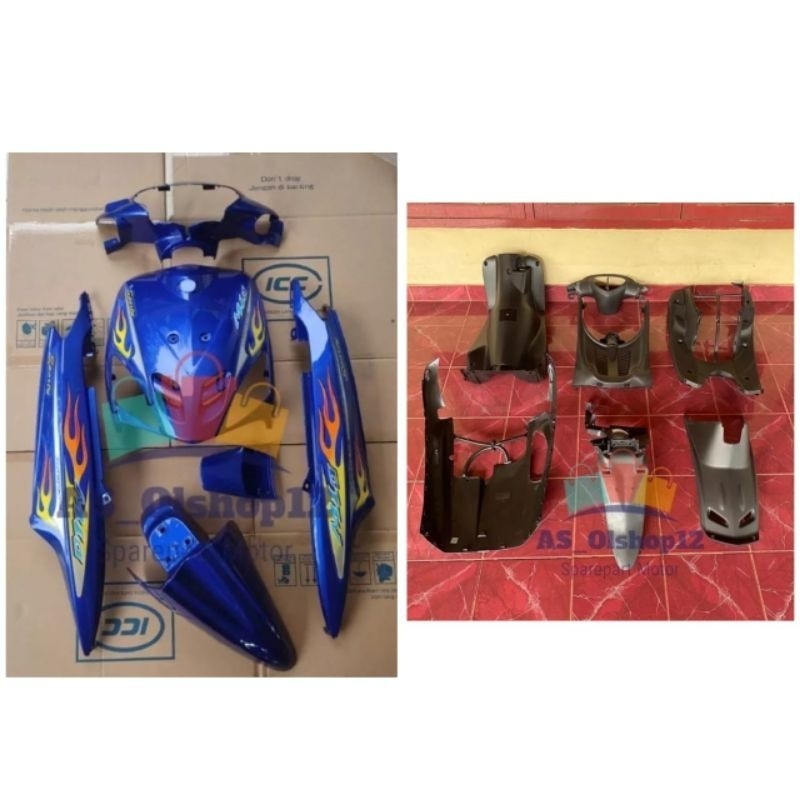 FULL BODY HALUS KASAR MIO SPORTY BIRU PLUS STRIPING