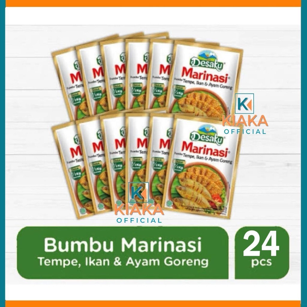 

BUMBU DAPUR BUBUK LADAKU KUNYIT KETUMBAR MARINASI DESAKU 1 PAK ISI 24 SACHET