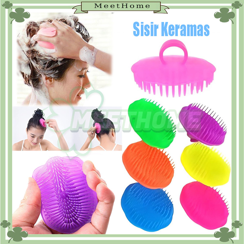 10PCS Sikat Keramas Anti Ketombe/Sikat Keramas Bulat TuKang Pangkas Dan Salon/ Sikat Keramas Ketombe