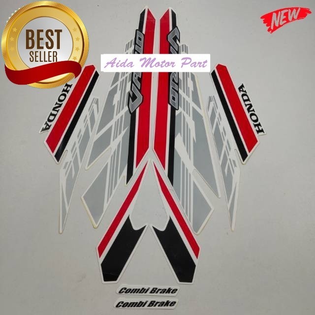 Striping Stiker Polet List motor honda vario 125 2017 putih stiker motor  list body standar model or