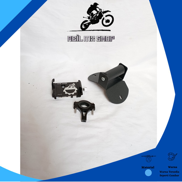 PAKET HOLDER GPS HP NMAX NEW PHONE HOLDER ALUMUNIUM STANG MOTOR BRAKET BRACKET BREKET HOLDER HANDPHO