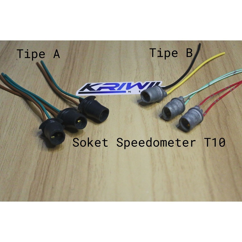 socket soket dudukan lampu speedometer T10 T 10 set bohlam