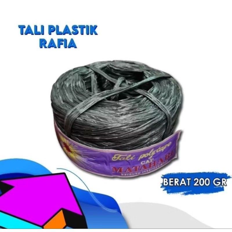 

TALI GULUNGAN PELASTIK RAFIA MEREK MATAHARI 1 GULUNG BERAT 400 GRAM
