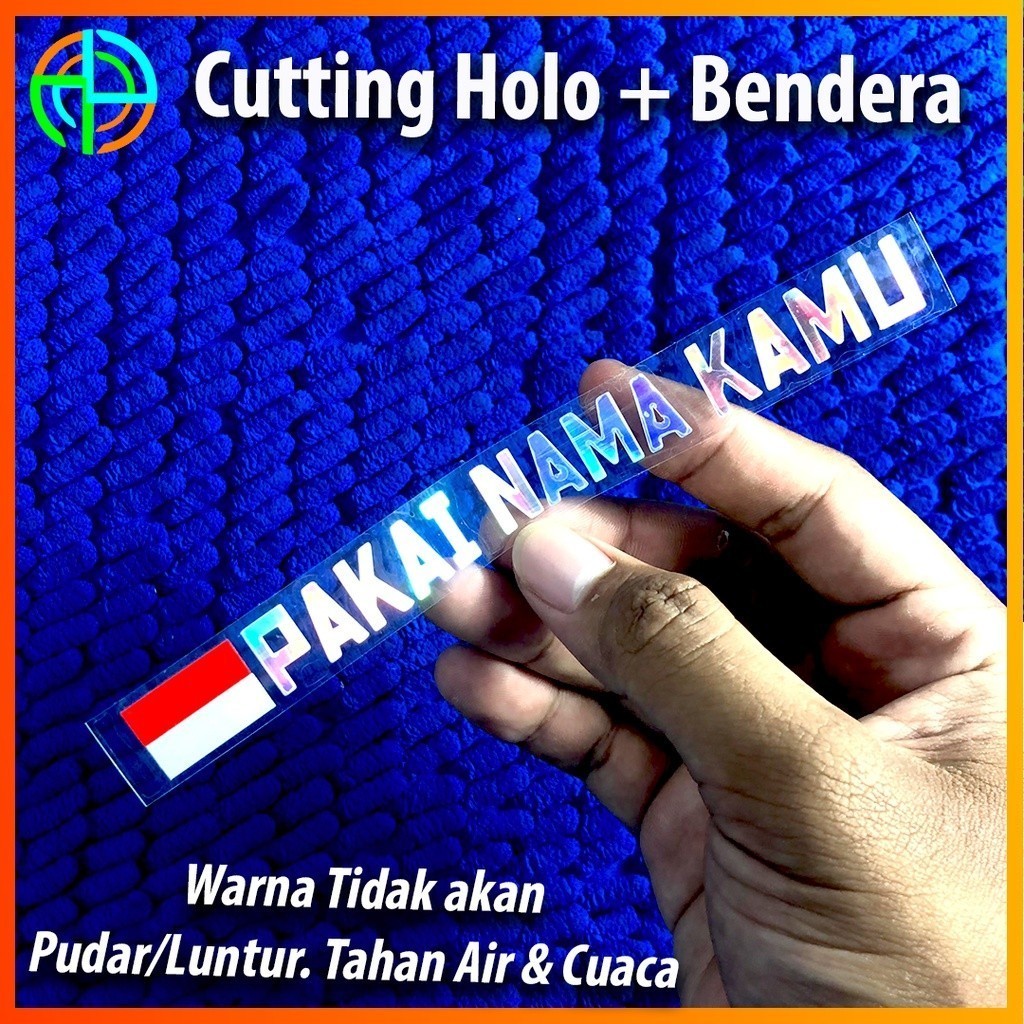 

isi 03 Sticker Custom Nama Bendera | Pakai Nama Kamu | Hologram Cutting Stiker Bendera Custom Setiker Logo Bendera Indonesia