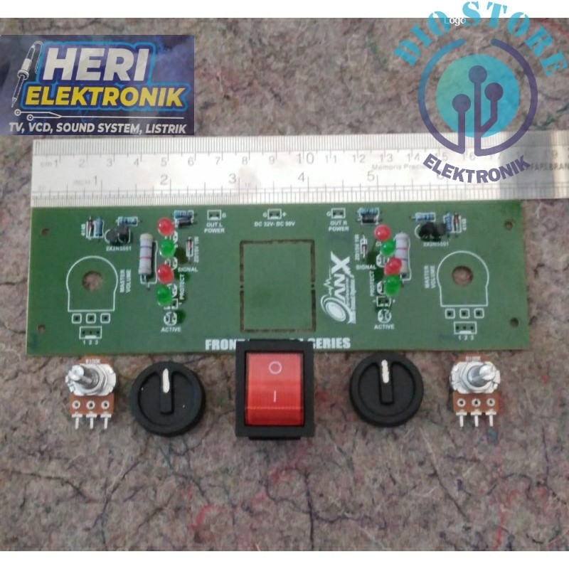 PAKET KOMPLIT PANEL DEPAN CA SERIES CA05,CA10,CA20,CA30+KNOP+POTENSIO+SAKLAR ON OF BESAR