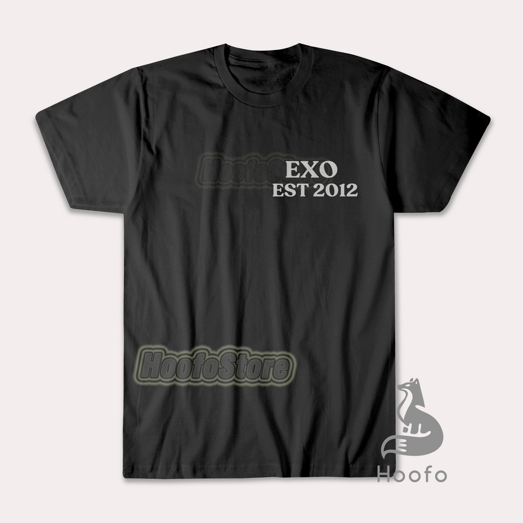 Hoofo Apparel Baju kaos EXO Est Sehun Chanyeol Baekhyun Chen D.O Kai Lay Xiumin Suho   Oversize COD 