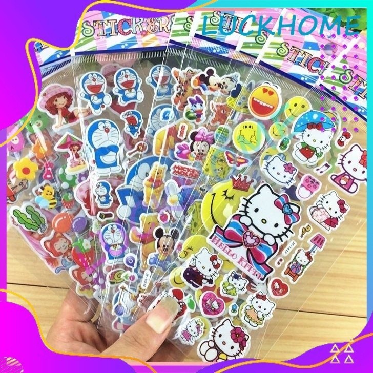 

Stiker Mainan Tempel Stiker Timbul 3D Random Stiker Karakter Anak Stiker Anti Air Stiker Mainan Anak Perempuan