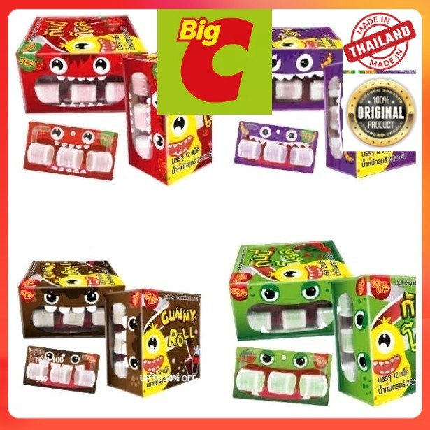 

Jelly Gummy Rolls Like Brand permen lucu berbentuk gulungan panjang made in thailand