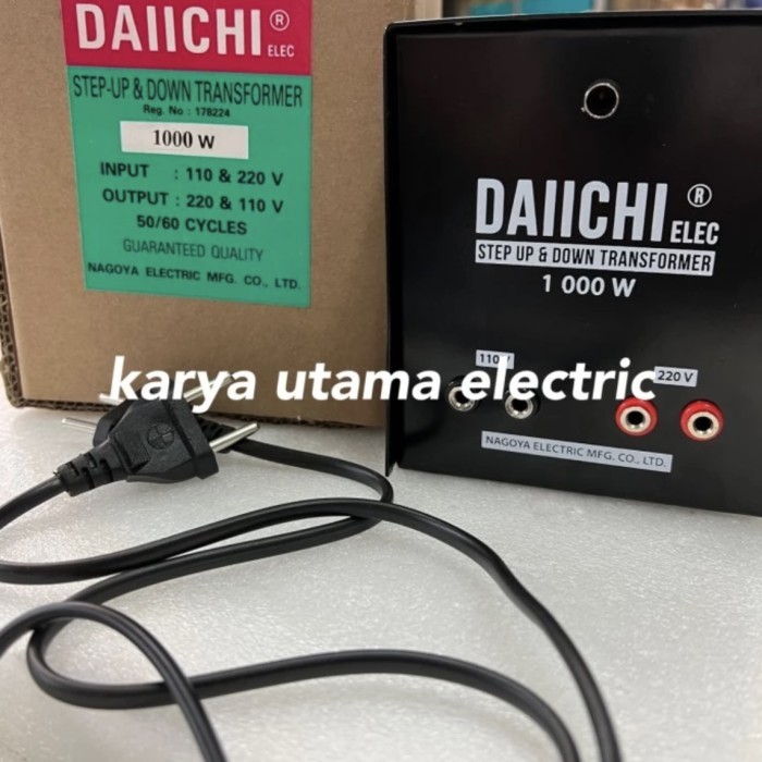 TC99 Trafo step down step up daiichi 1000w travo step down daiichi 1000w daichi 220 ke 110 atau 110 