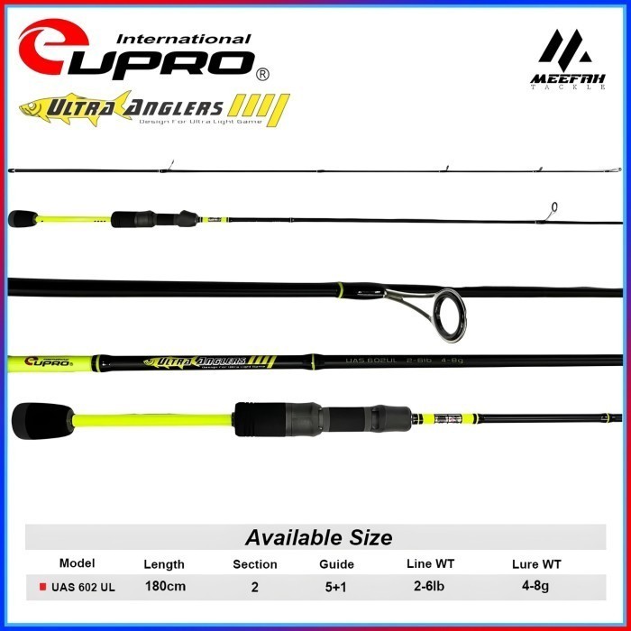 JORAN EUPRO ULTRA ANGLERS UAS602 ULTRALIGHT | JORAN SPINNING | ROD UL