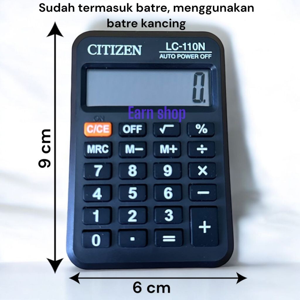

Citizen Kalkulator / Calculator mini LC-110N