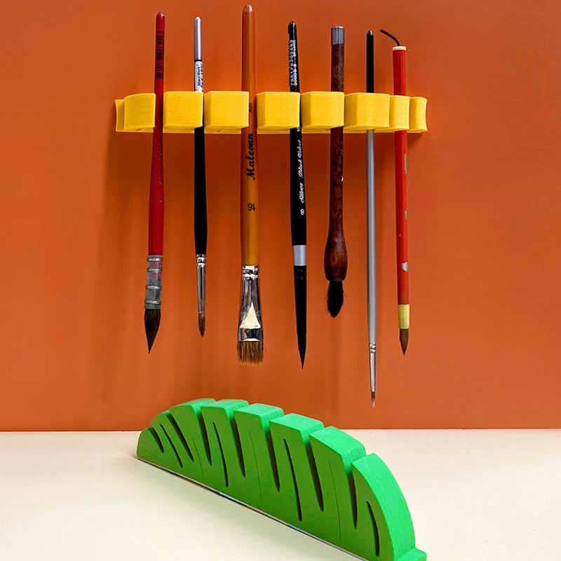 

Multifunctional Brush Holder for Drying and Storage Designed To Allow Paintbrushes To Dry with Bristles Down Storage Organizer