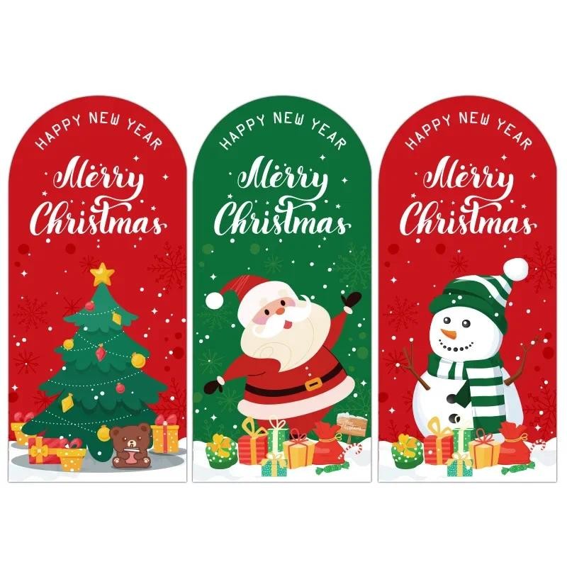 

20-50pcs/pack Merry Christmas Stickers 6*13cm Red Christmas Gift Decorative Sealing Stickers Packaging Box Labels Christmas Tag