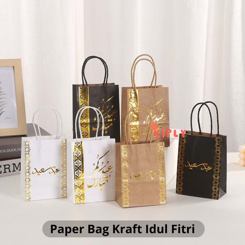

Paper Bag Kraft Idul Fitri/Paper Bag Toples Idul Fitri/ Bag Lebaran/Dekorasi Aksesoris Idul Fitri