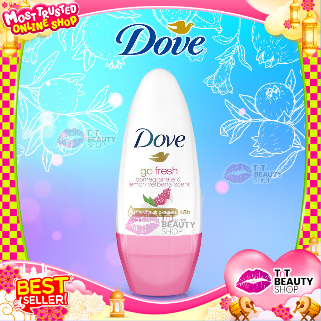 Dove Deodorant Roll On Go Fresh Pomegranate 40ml | Dove Deodorant Women Roll On - Anti Bakteri | TnT