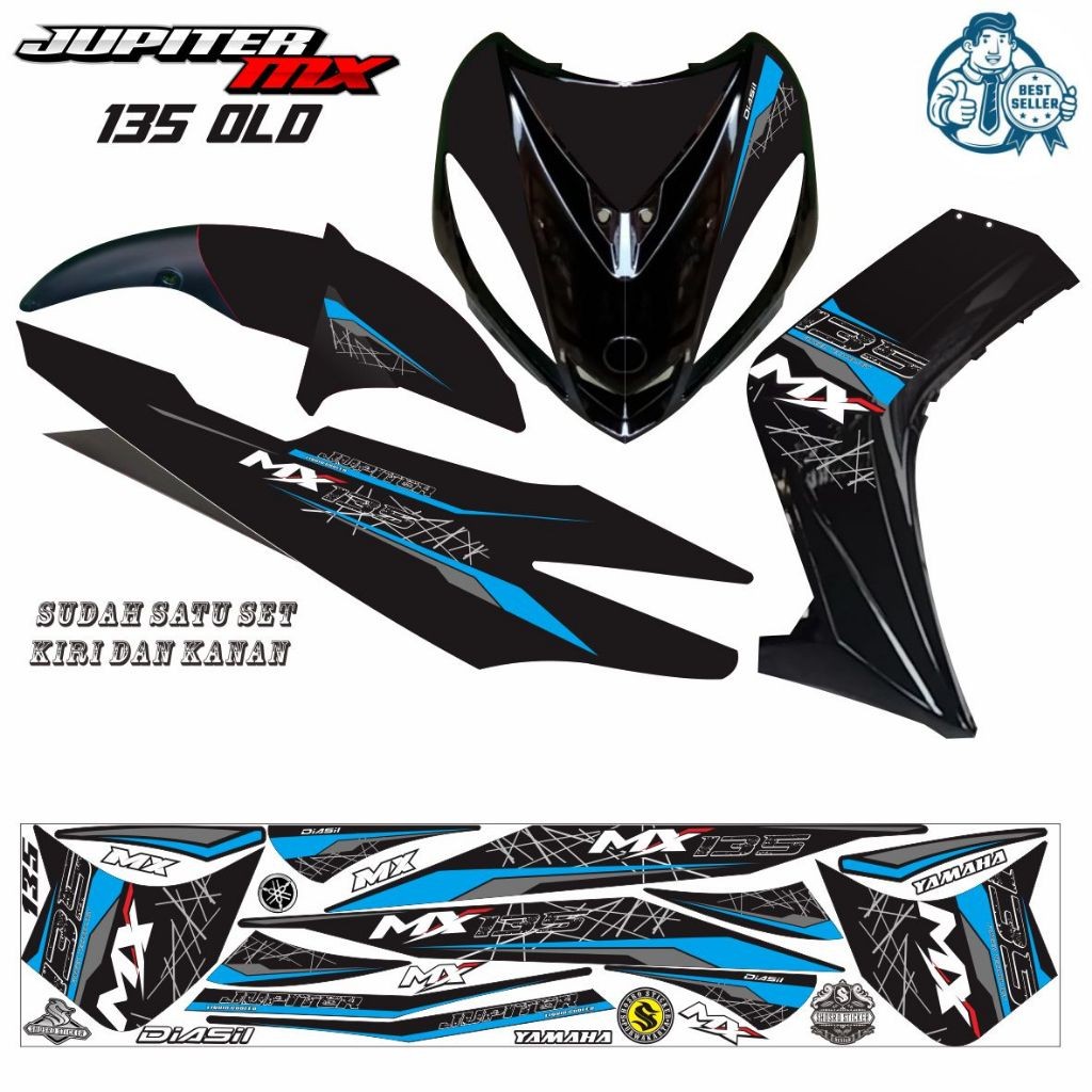 STIKER MOTOR YAMAHA JUPITER MX OLD stiker keren