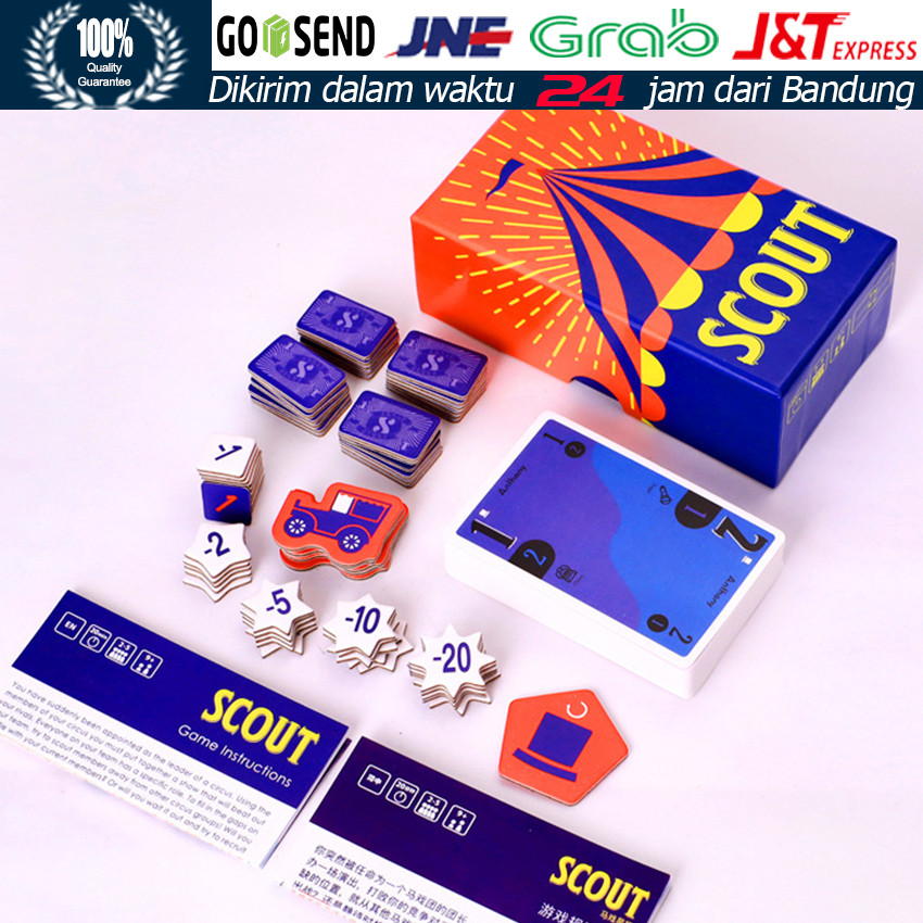 Scout Board Game Card Game Mainan Kartu Anak Dewasa