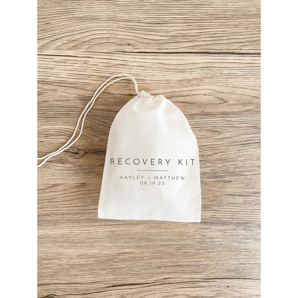 

20 Pcs Minimal Hangover Kit - Wedding Hangover Kit Bags - Wedding Favor Bags - Wedding Recovery Kit - Survival Kit - In Sickness