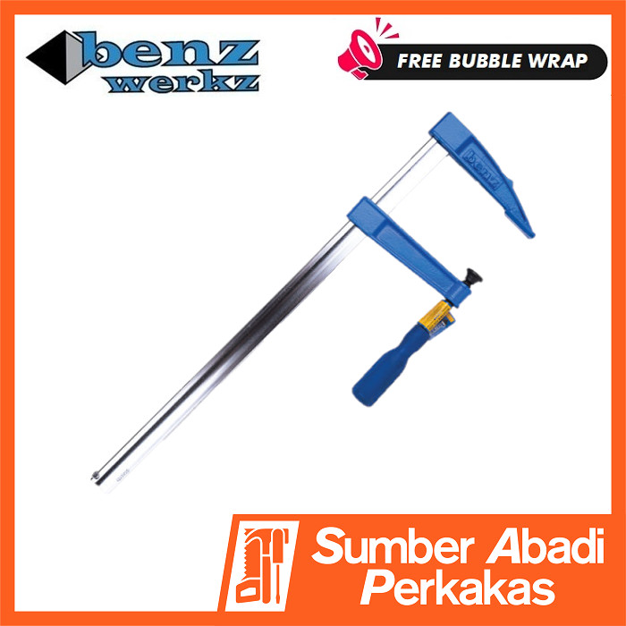 BENZ Clamp F 120 x 400mm Penjepit Kayu Alat Jepit Besi Clem Catok Klem