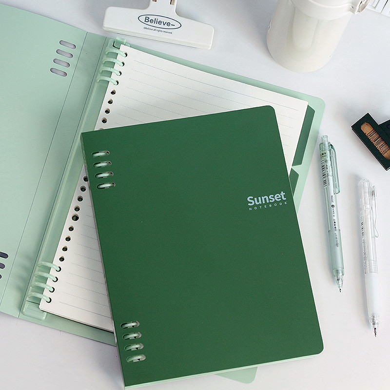 

A5 B5 Loose Leaf Booklet with Inner Page Replacement Horizontal line Detachable Inner Page Diary Office Supplies