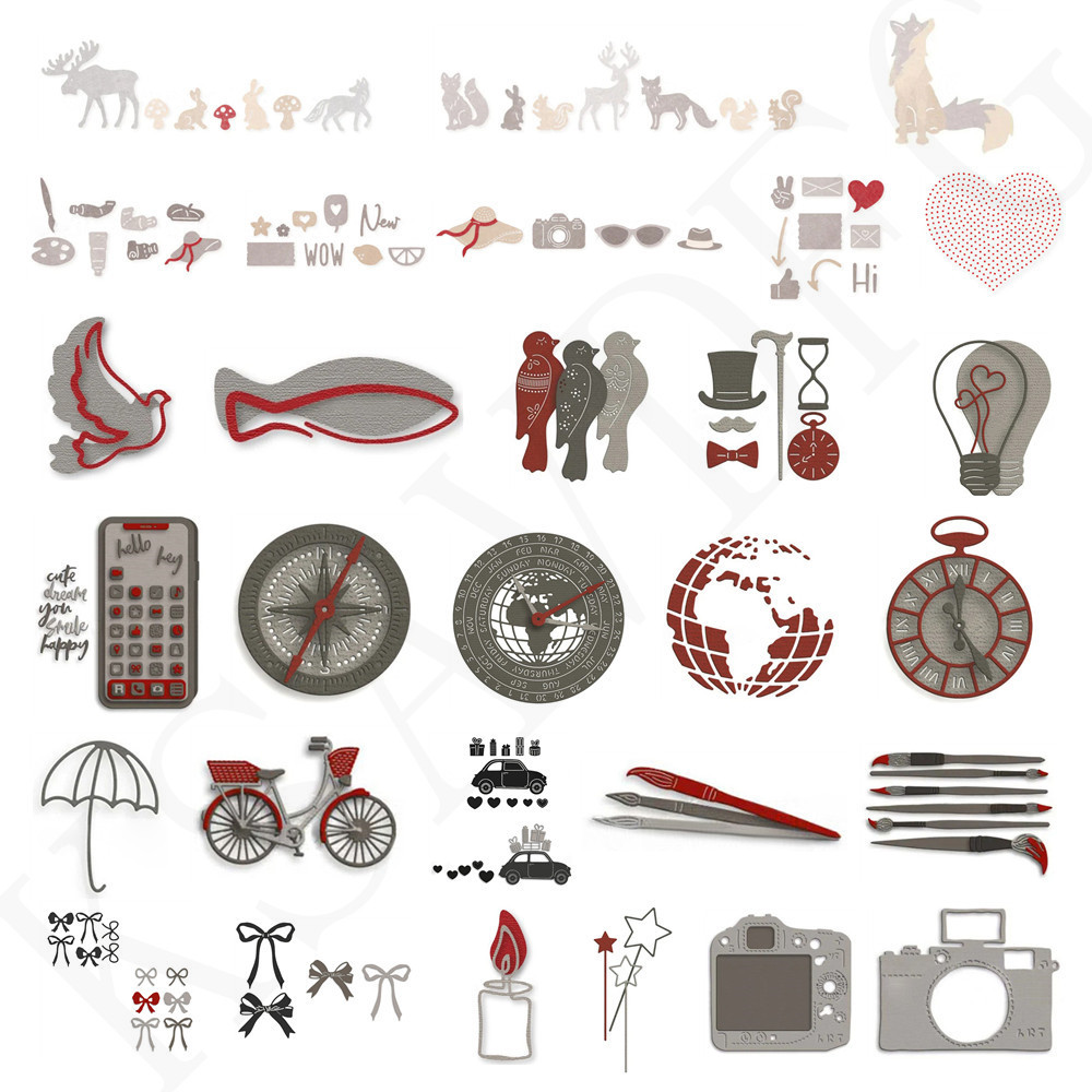 

Traffic Animals Character Metal Cutting Dies for Card Making Paper Embossing Die Cuts Sets 2024 Scrapbook Stencils (29 Styles)