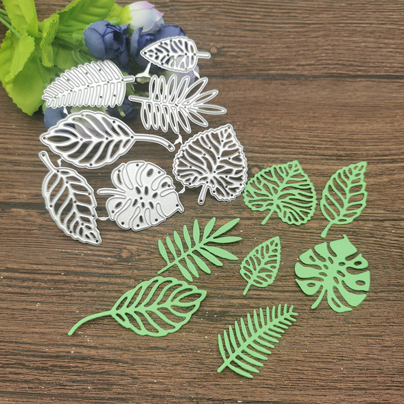 

7pcs leaves card Cutting Dies Stencils For DIY Scrapbooking Decorative Embossing Handcraft Die Cutting Template
