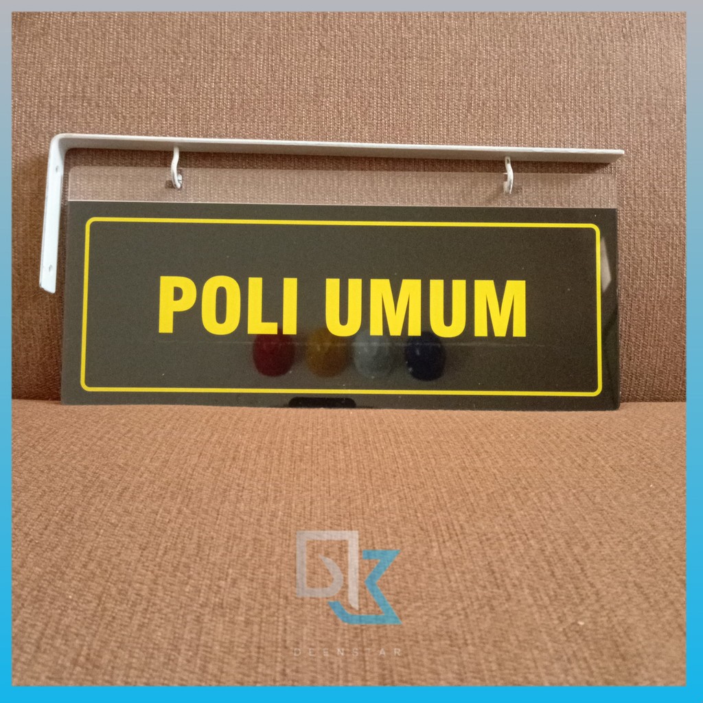 Akrilik gantung, Akrilik ruang poli umum, Akrilik nama ruang, Akrilik nama ruangan