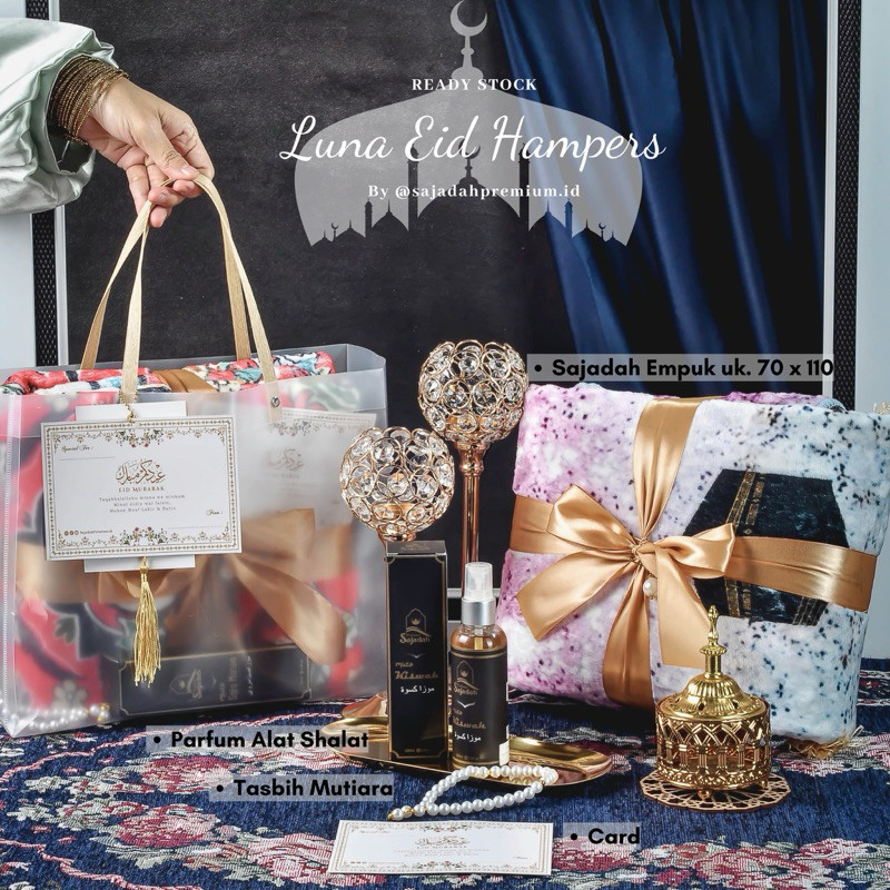 

Luna Eid Hampers Idul Fitri/Lebaran/Ramadhan/Sajadah Empuk/ keluarga oleh oleh
