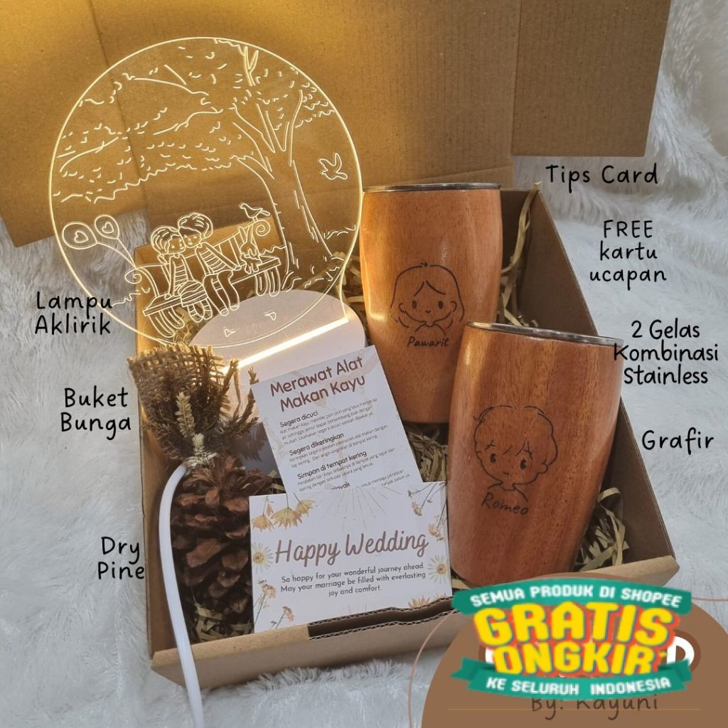 

ORION Hampers Set Lampu Aklirik / Hampers Kayu Estetik Wedding Gift Hadiah Pernikahan Lampu Tidur Kado Ulang Tahun / Parcel Tukar Kado Anniversary Hadiah Hampers Idul Fitri Gift Ramadhan / Kado Ulang Tahun Hadiah Wisuda/ keluarga oleh oleh
