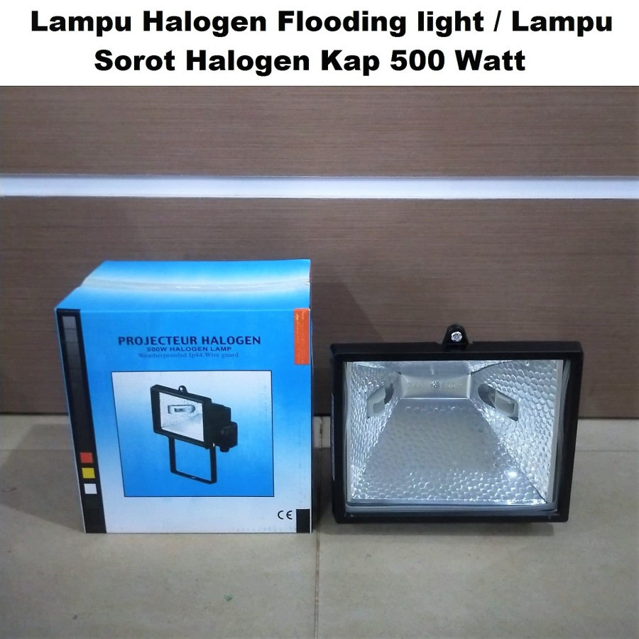 Kap Sorot Halogen 500W / Kap Halogen 500 Watt 500w + Lampu