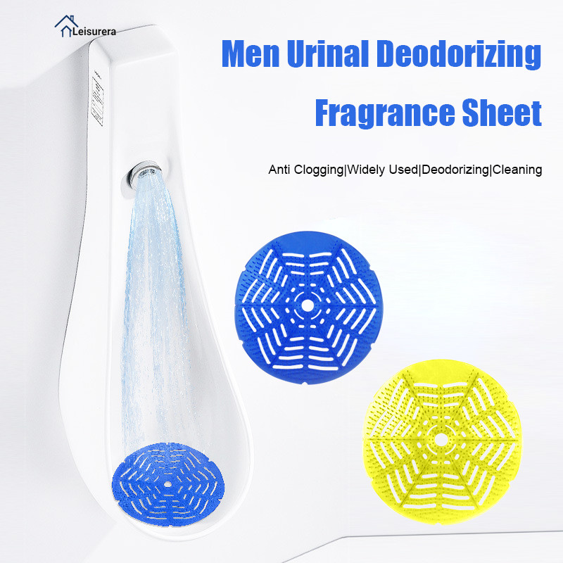 Urinal Screen Mats Pengharum Urinal Penghilang Bau Kencing Toilet Pria/ Lembar Pewangi Toilet  Leisu
