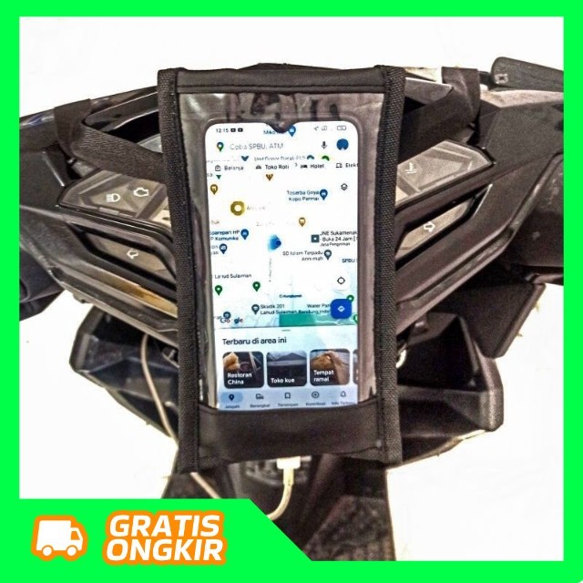 HOLDER HP MOTOR TAS MOTOR TAS OJOL TAS GOJEK TAS GRAB WATERPROOF