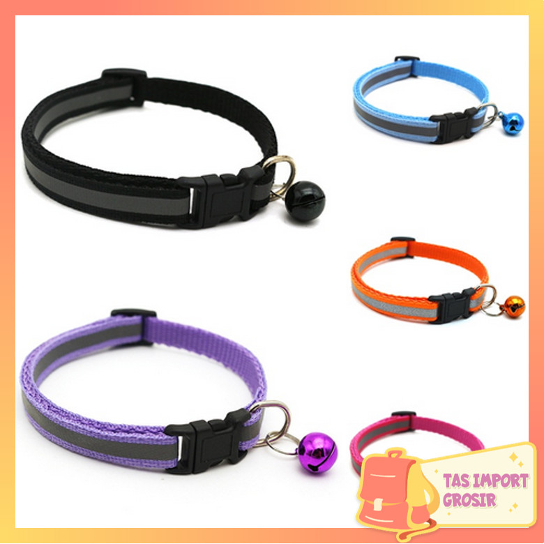 Tas Import - 5848 Kalung Kucing Lonceng / Kalung Buat Hewan Peliharaan / Kalung Kucing Polos Berlonc