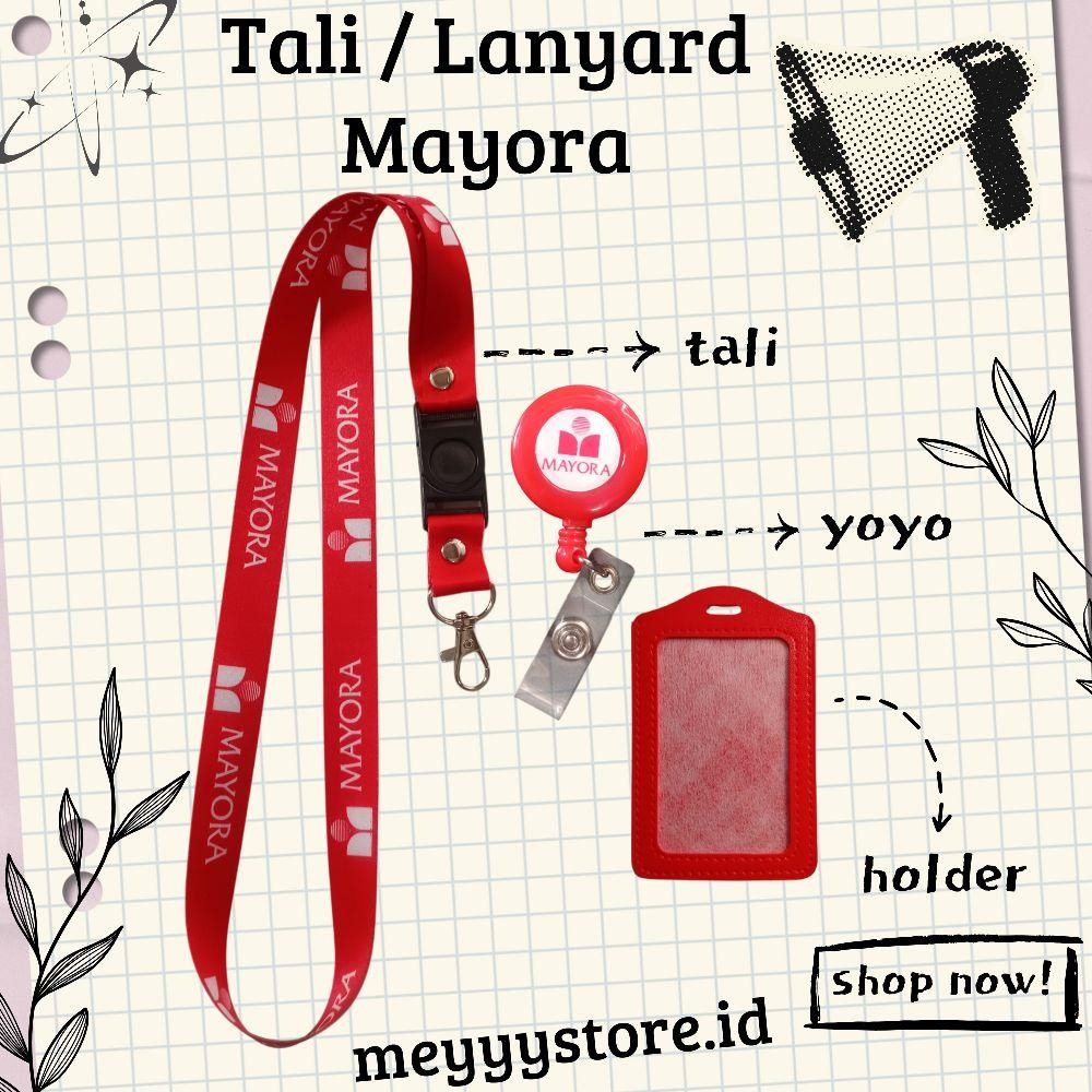 

READYYY Tali Gantungan ID CARD / Lanyard MAYORA [STOCK MELIMPAH] Termurahhh Harga Grosir!