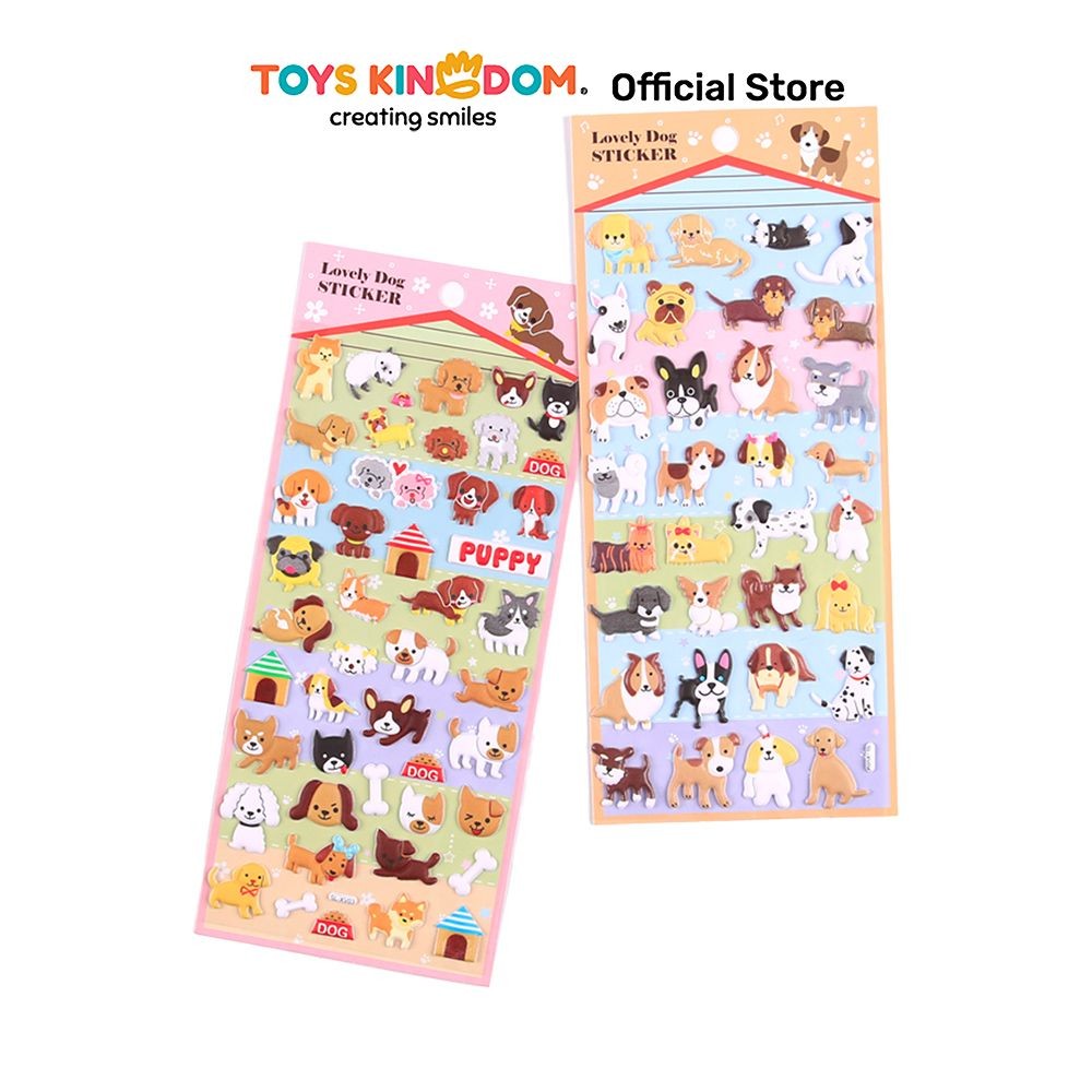 

Toys Kingdom Kiddy Fun Stiker Lovely Dog Series Random Stiker Dekoratif Lucu Cute Stickers Deco Sticker Pack Journal Book