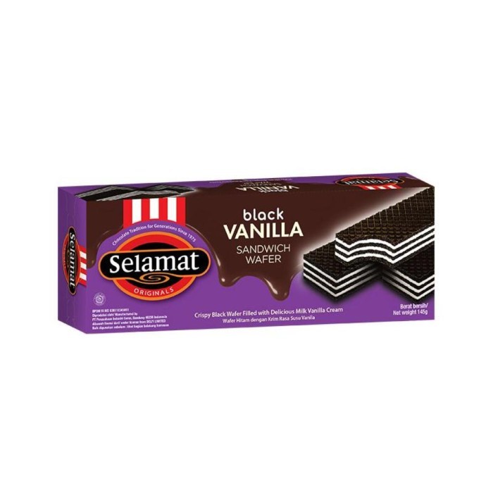 

SELAMAT WAFER BLACK VANILLA 145GR