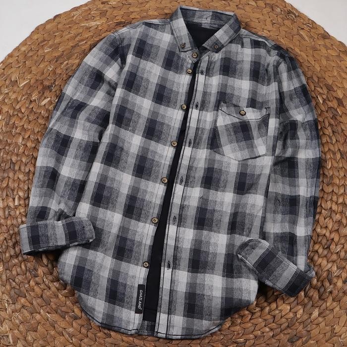 [N E W] M-L-XL-XXL-XXXL Kemeja Lengan Panjang Cowok Terlaris BRILL EIGHTY EIGHT | Flannel Pria | Fla