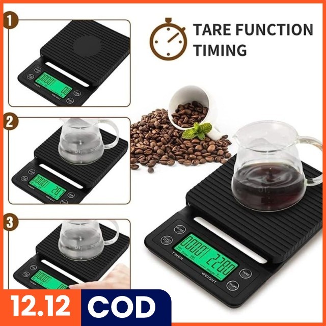 Timbangan digital mini Timbangan Kopi Mini Digital Scale 3KG 0,1 Akurat Timbangan Dapur