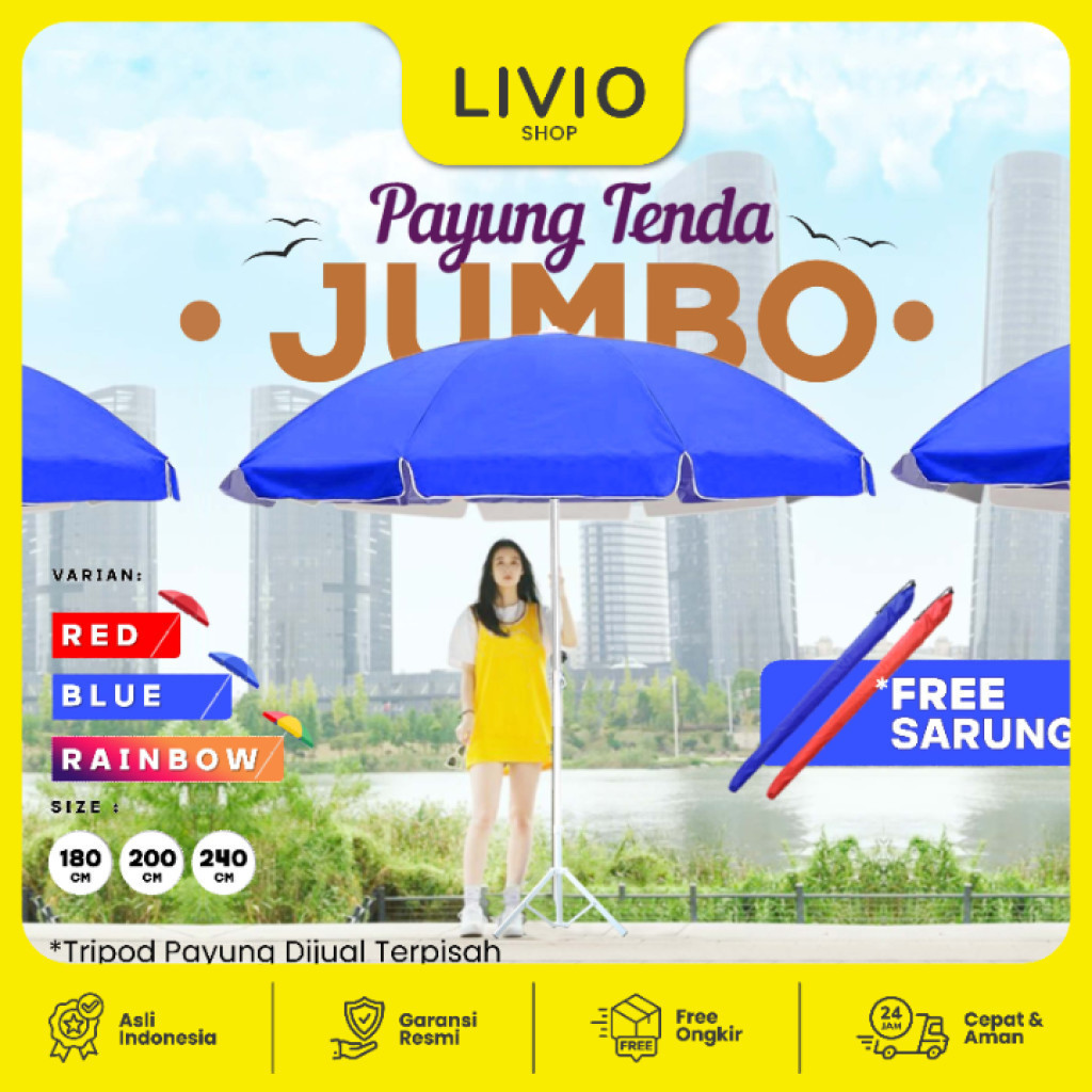 Goto Sunflow Payung Tenda Pantai Jualan Cafe Outdoor Besar Jumbo
